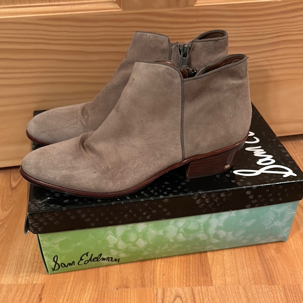 Sam Edelman Women's Gray Ankle Boots